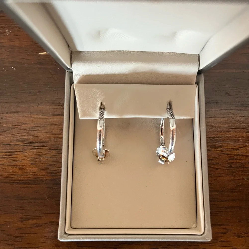 LAGOS Signature Caviar Beaded Hoop Earrings - Picture 7 of 8